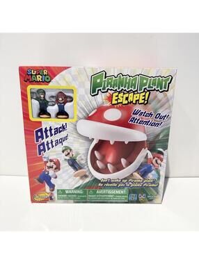 Super Mario Piranha Plant Escape! Family Board Game Complete in Box